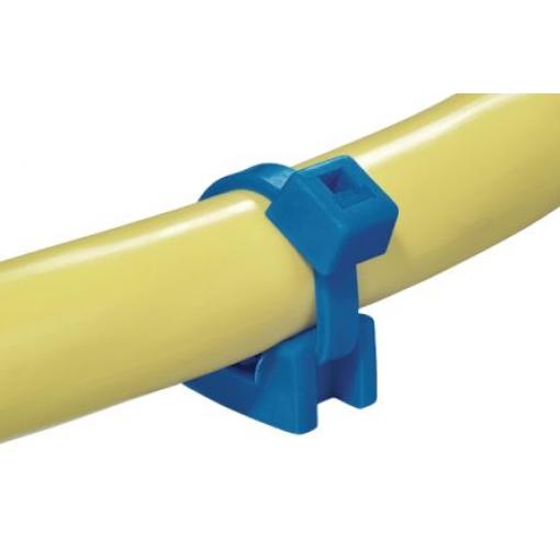 Držák vázacích pásek 6.4 mm široké pásky 17.8 mm 11.8mm barva Modrá HellermannTyton