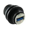 Amphenol Socapex Konektor USB, řada: USB3FTV Vnitřní, počet portů: 1portový, orientace těla: Rovný USB typu A, 5 V USB