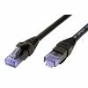 Roline Cat6a Ethernetové kabely, Černá, Nízko dýmivý bezhalogenový 0.5 m 8, typ pláště: Nestíněný Nestíněný