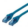 Roline Cat6a Ethernetové kabely, Modrá, Nízko dýmivý bezhalogenový 2 m 8, typ pláště: Nestíněný Nestíněný