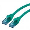 Roline Cat6a Ethernetové kabely, Zelená, Nízko dýmivý bezhalogenový 10 m 8, typ pláště: Nestíněný Nestíněný