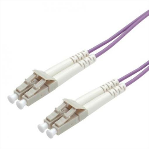 Roline Optický kabel LC Polyvinylchlorid plášť, B: LC, Fialová