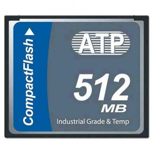 Karta Compact Flash Compact Flash ATP 512 MB Průmyslová třída, model: L800Pi SLC 85 °C -40 °C