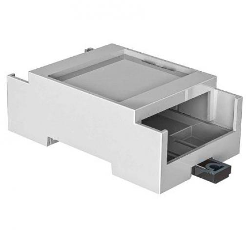 RS PRO Pouzdro pro lištu DIN, řada: CDIB Polykarbonát Pevná horní strana 32 mm, délka: 90 mm 53 mm