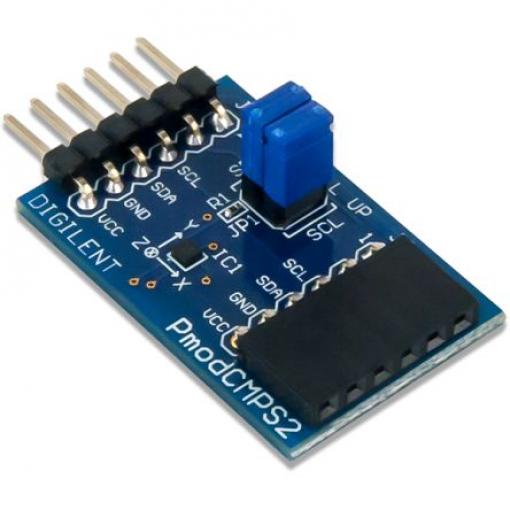 I2C, SPI, klasifikace: Rozšiřující modul Pmod CMPS2: 3osý kompas 410-355 Digilent