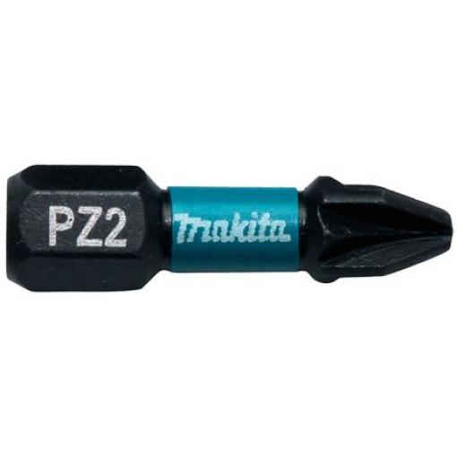 Makita Bit šroubováku, Magnet, typ hlavice: Šestihranný, Šestihran, 6.35 mm, PZ2, celková délka: 25 mm, počet kusů: 1