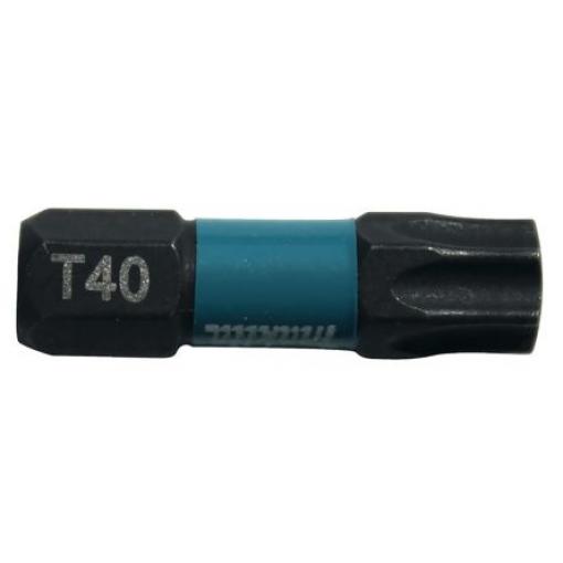 Makita Bit šroubováku, Magnet, typ hlavice: Šestihranný, Šestihran, 6.35 mm, T40, celková délka: 25 mm, počet kusů: 1