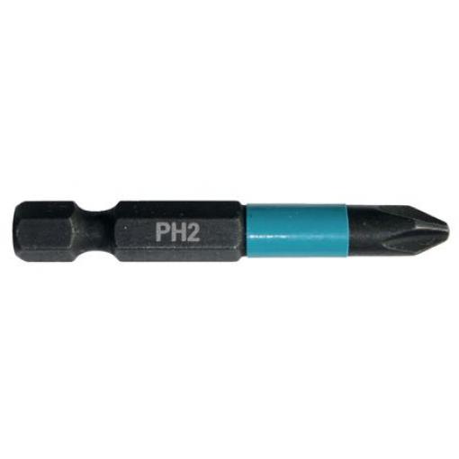 Makita Bit šroubováku, Magnet, typ hlavice: Šestihranný, Šestihran, 6.35 mm, PH2, celková délka: 50 mm, počet kusů: 1