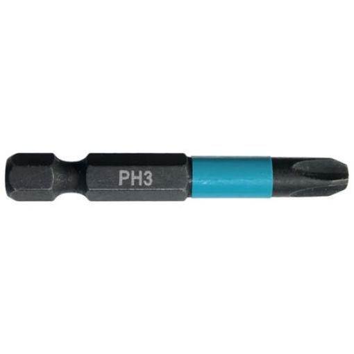 Makita Bit šroubováku, Magnet, typ hlavice: Šestihranný, Šestihran, 6.35 mm, PH3, celková délka: 50 mm, počet kusů: 1