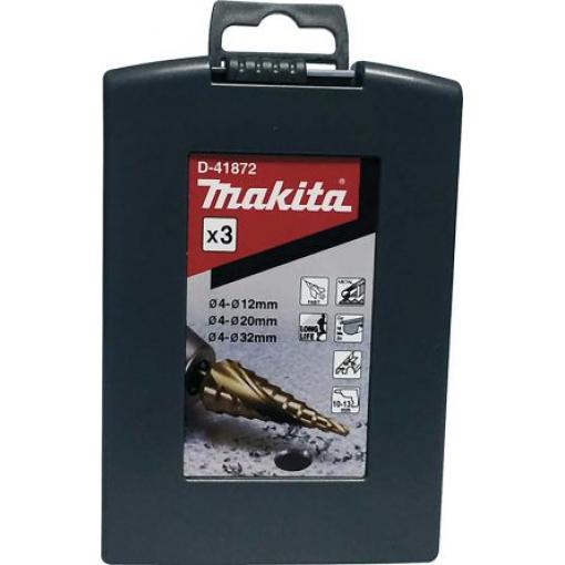 Nitrid titanu (s povlakem) Stupňový vrták Makita Kov