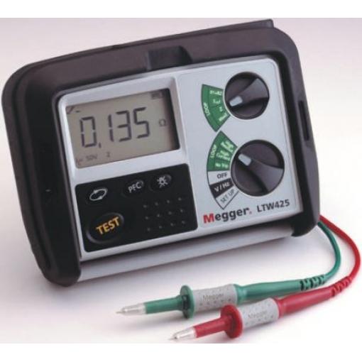 Kombinovaný tester impedance smyček a chráničů RCD LTW425-EU-BS 440V St. 4 A Megger, úroveň kategorie: KAT IV