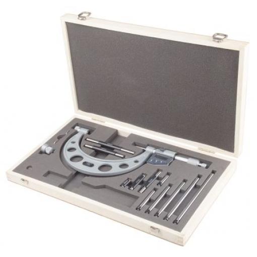 Mikrometr, přesnost: ±0.003 mm Zaměnitelné, rozlišení: 0.001 mm, Metrické, max. měření: 150 mm RS PRO, ISOCAL