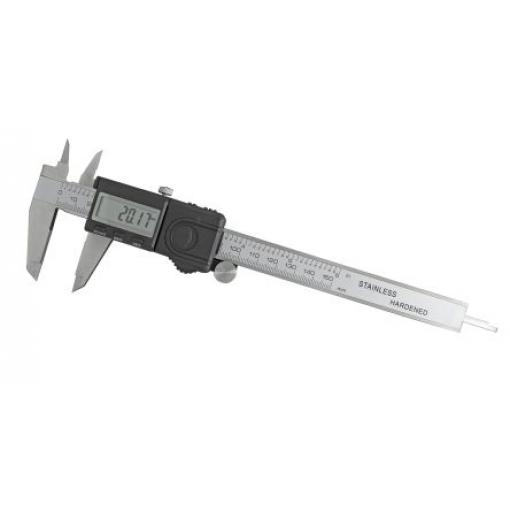 Kalibr 150 mm Digitální, rozlišení: 0.01 mm, Imperiální, Metrické, typ displeje: Digitální RS PRO, ISOCAL