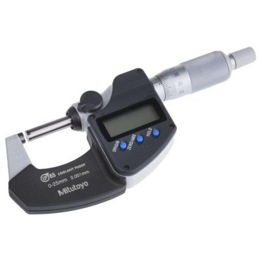 Mikrometr 293-240-30, přesnost: ±1 μm Externí, rozlišení: 0.001 mm, Metrické Datový výstup SPC, max. měření: 25 mm