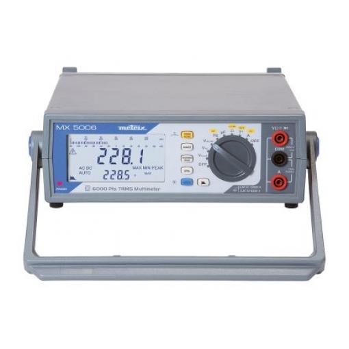 Multimetr Pracovní stůl 20 A ac, typ displeje: Digitální 1 kV ac, číslo modelu: MX 5006 Metrix True RMS 20 A dc, ISOCAL