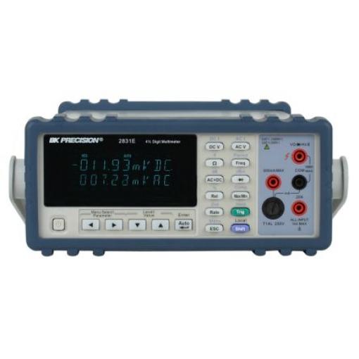 Multimetr Pracovní stůl 20 A ac, typ displeje: Digitální 750 V ac, číslo modelu: 2831E BK Precision True RMS 20 A dc,