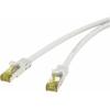 Renkforce RF-4149867 RJ45 síťové kabely, propojovací kabely CAT 6a (surový kabel CAT 7) S/FTP 3.00 m šedá s ochranou, samozhášecí 1 ks