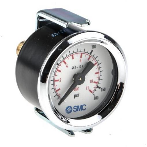 Tlakoměr Rychlá montáž, Vnější, Se závitem, Vnitřní 4K8-10P 50 mm, 60 °C 10 bar 1 bar SMC