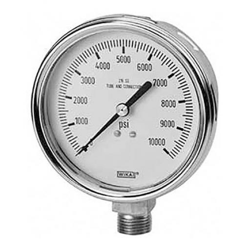 Tlakoměr MNPT 9832705, přesnost: ±1 % 100 mm 1/2 in Nerezová ocel, 60 °C 2000 psi WIKA