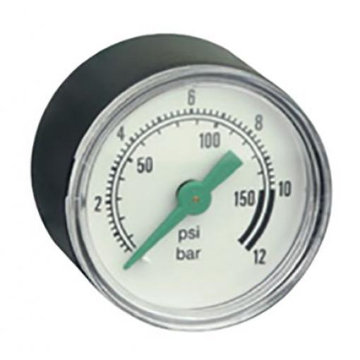 Tlakoměr Kuželový 34200062 50 mm R 1/8 in 12 bar 0 bar EMERSON – ASCO
