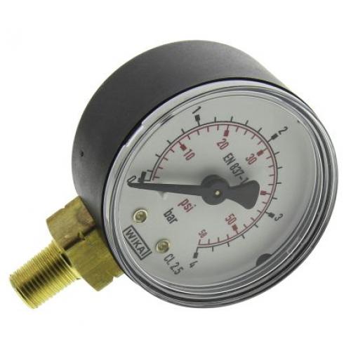 Tlakoměr Typ R 8327494, přesnost: ±2.5 % 50 mm 1/8 in R Plastové, 60 °C 4 bar 0 bar WIKA