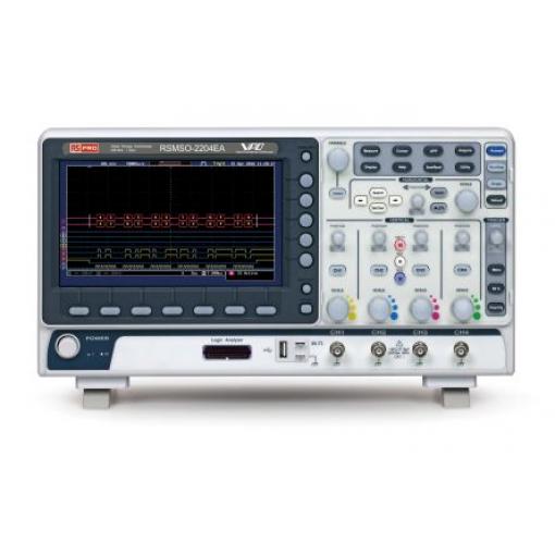 Osciloskop Pracovní stůl 200 MHz 16 kanálový, typ displeje: WVGA 10 Mpts, USB RS PRO 120000 per sec, ISOCAL