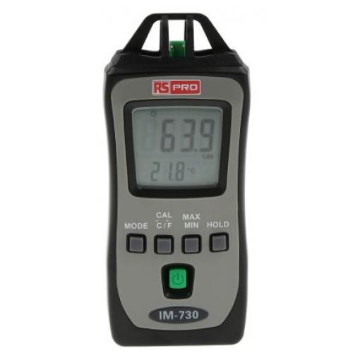 Vlhkoměr RS PRO, 50 °C ±5 %, rozsah vlhkosti: 99 %RH, ISOCAL