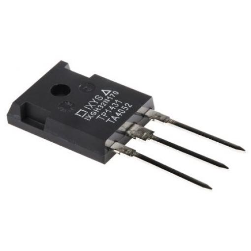 IXYS IGBT IXGH32N170 Typ N-kanálový 75 A 1700 V, TO-247AD, počet kolíků: 3 kolíkový Průchozí otvor 250 ns