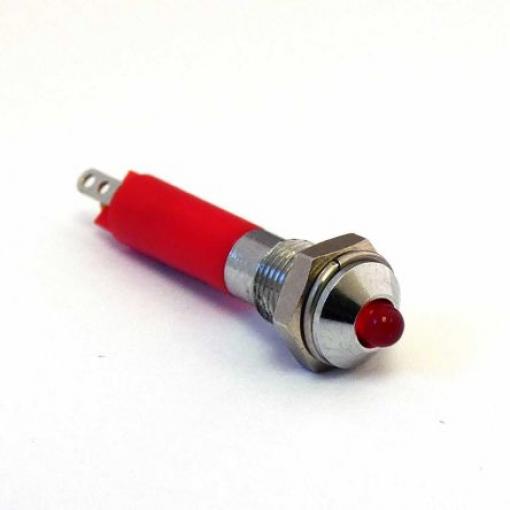 Indikátor pro montáž do panelu, řada: 1902X25X Červená M6 CML Innovative Technologies 12V M6, IP40