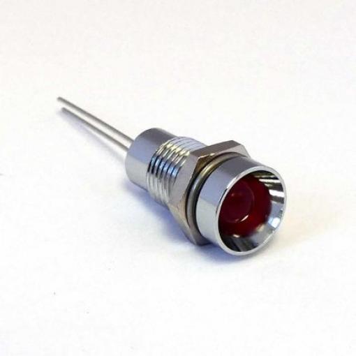 Indikátor pro montáž do panelu, řada: 1905X00X 8mm Zapuštěný barva Červená, typ žárovky: LED, 2V CML Innovative