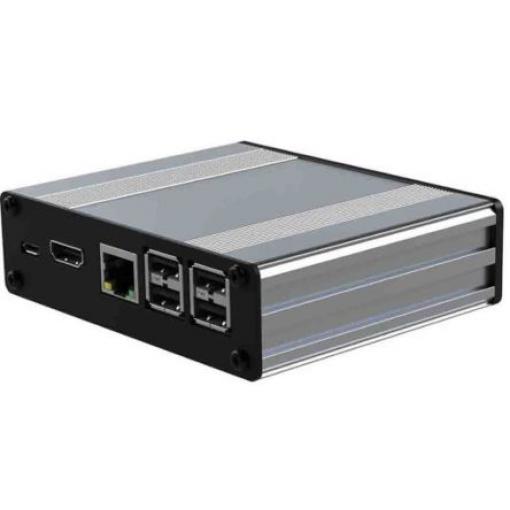 RS PRO Pouzdro Raspberry Pi, řada: Pi 3 Enclosure Hliník Raspberry Pi Stříbrná
