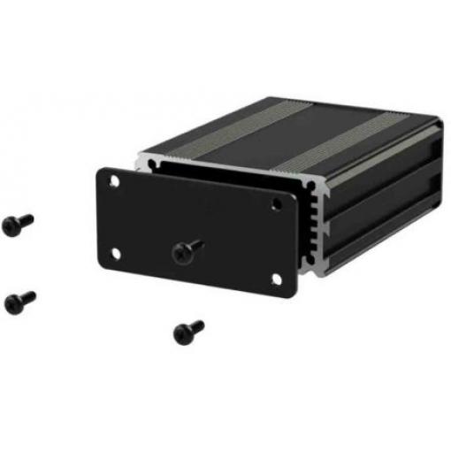 RS PRO Pouzdro na přístroje Hliník 30 mm barva Černá 40 mm 63.5 mm