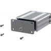 RS PRO Pouzdro na přístroje Eloxovaný hliník 30 mm barva Stříbrná 80 mm 63.5 mm