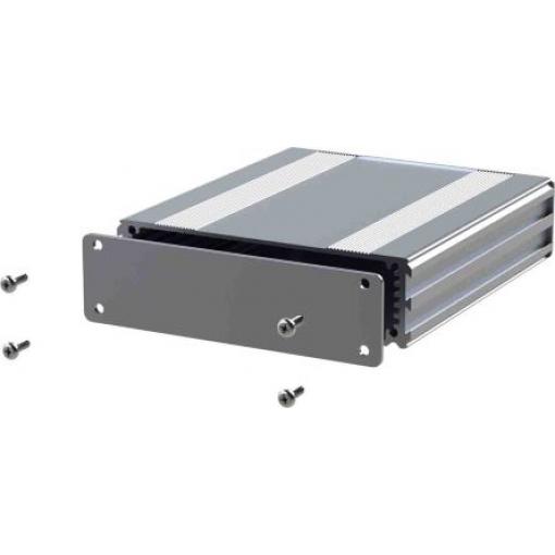 RS PRO Pouzdro na přístroje Eloxovaný hliník 30 mm barva Stříbrná 80 mm 108.5 mm
