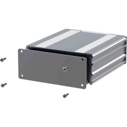 RS PRO Pouzdro na přístroje Eloxovaný hliník 45 mm barva Stříbrná 80 mm 108.5 mm