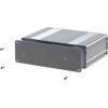 RS PRO Pouzdro na přístroje Eloxovaný hliník 53.8 mm barva Stříbrná 160 mm 169.8 mm