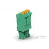 TE Connectivity Zásuvný blok Terminal, rozteč: 3.5 mm, počet řad: 1, počet kontaktů: 12, orientace těla: Svislé, Zelená