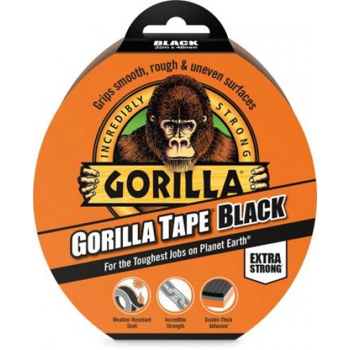 Páska na potrubí, Černá, délka: 32 m x 48 mm x 48 mm GORILLA GLUE EUROPE LTD, název: Gorilla Tape Černá