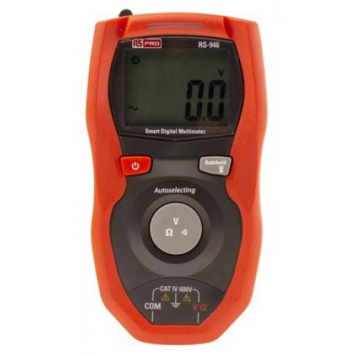 Multimetr Ruční, typ displeje: Digitální 600 V ac, číslo modelu: RS-946 RS PRO True RMS, ISOCAL
