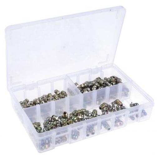 obsah sady: 50x H1 rovný 8 x 1 mm, 50x H2-45 8 x 1 mm, 50x H3-90 8 x 1 mm, skříňka RS PRO
