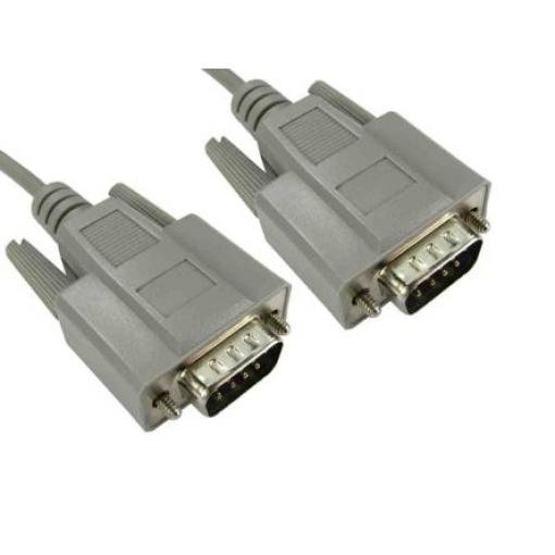 RS PRO Sériový kabel, A: Vnější délka 2 m, A: D-Sub 9pin, B: Vnější, B: DB9 samec, Polyvinylchlorid