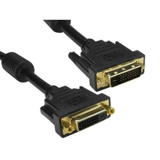 RS PRO, A: Vnější Duální propojení DVI-D, B: Vnitřní DVI-D 5 m Kabel DVI, Černá, Polyvinylchlorid
