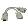 RS PRO, A: Vnější VGA, B: Vnitřní HD15 VGA Kabel VGA 200 mm, Černá