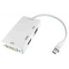 RS PRO Adaptér HDMI, orientace těla: Rovný Vnější, Mini DisplayPort, adaptér z typu: Adaptér Vnitřní, Bílá, materiál
