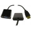 RS PRO Rozbočovač HDMI, orientace těla: Rovný, adaptér z typu: HDMI Vnější, VGA, adaptér z typu: HDMI Vnitřní, Černá,