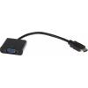 RS PRO Rozbočovač HDMI, orientace těla: Rovný, adaptér z typu: HDMI Vnější, VGA, adaptér z typu: HDMI Vnitřní, Černá,