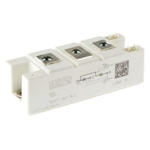 Semikron Danfoss Duální tyristorový modul SCR SKKT 162/16 E 150 mA 156 A 1600 V 5.4 kA, SEMIPACK2, počet kolíků: 7