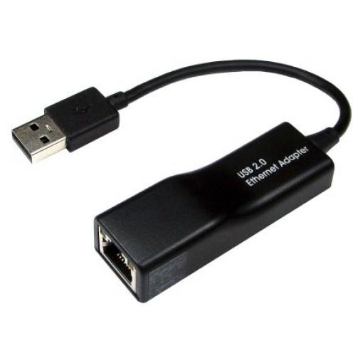 RS PRO Síťový adaptér USB 10 cm Černá 100Mbps