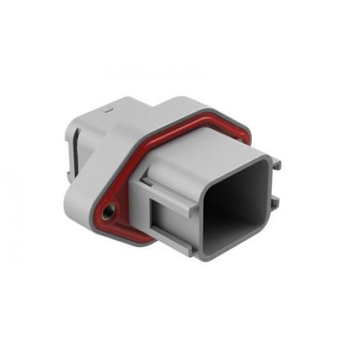Amphenol Industrial Automobilový konektor, počet kontaktů: 18 barva Šedá, Vnitřní, Montáž na přírubu, řada: ATV02