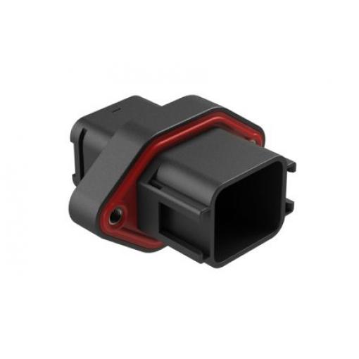 Amphenol Industrial Automobilový konektor, počet kontaktů: 18 barva Černá, Vnitřní, Montáž na přírubu, řada: ATV02